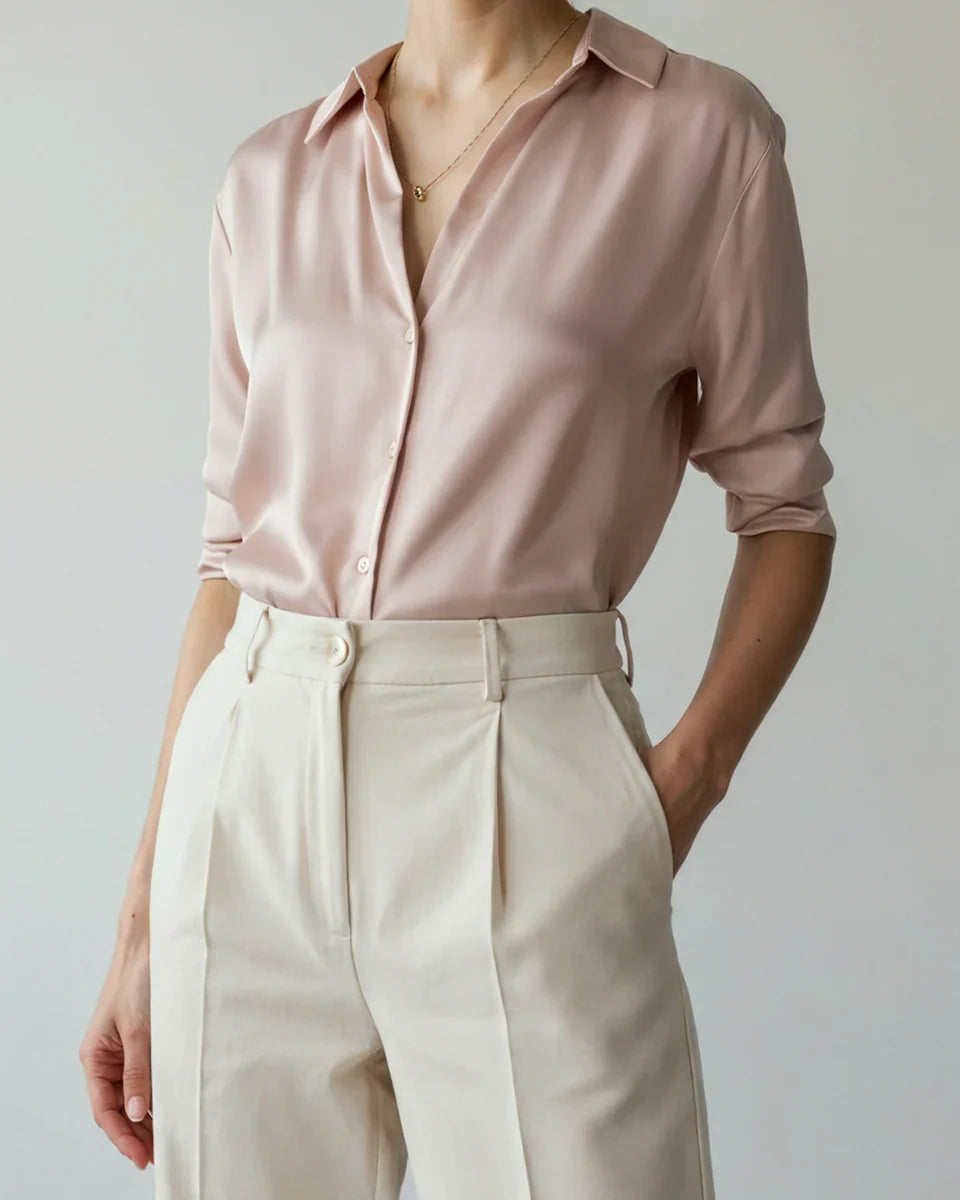Montvier Éclat Satin Blouse